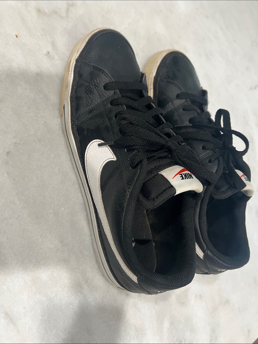 Nike Black and White Low-Top Sneakers